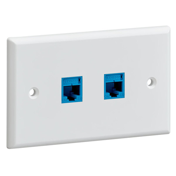 Leviton Number of Gangs: 1 Plastic, White 41070-2WS
